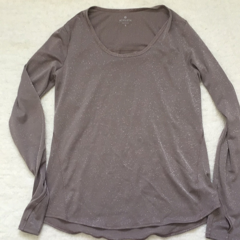 Athleta Long Sleeve Sparkle Top